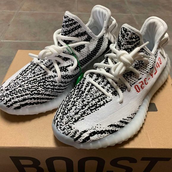 Adidas Yeezy Boost 350 V2 Zebra Semi Frozen Yellow Scelf